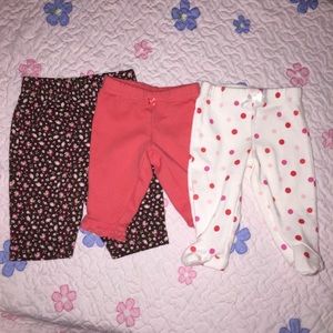 Carters Newborn pants baby girl